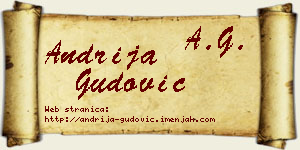 Andrija Gudović vizit kartica